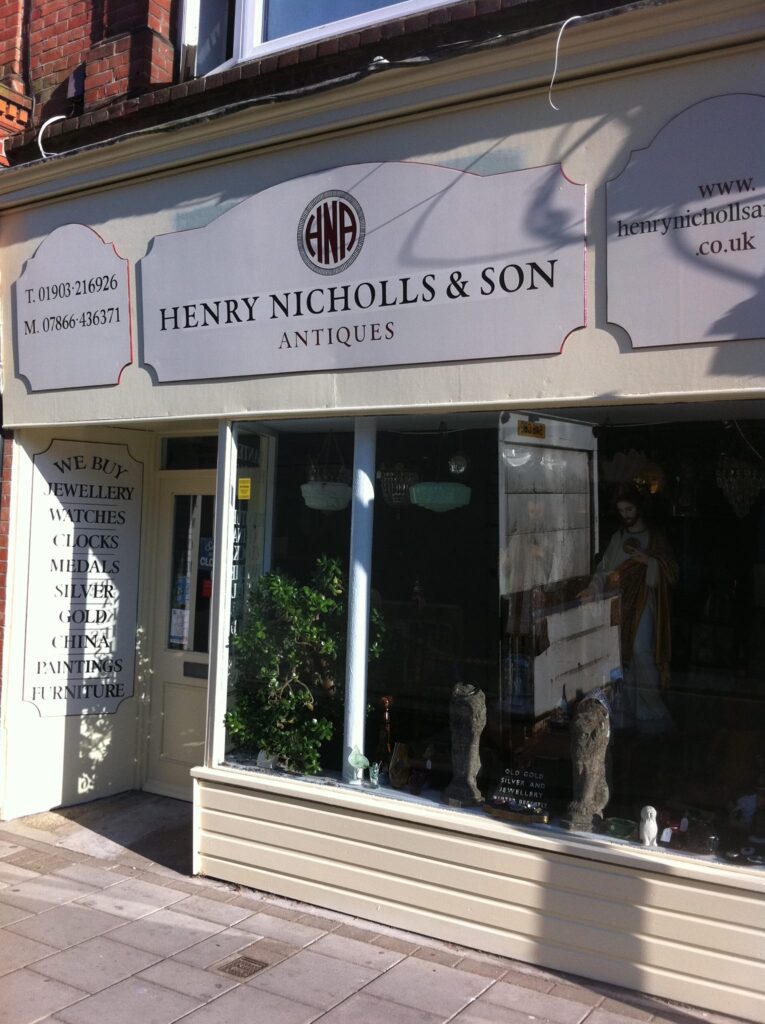 Henry Nicholls is an antiques dealer based in Worthing, Sussex.