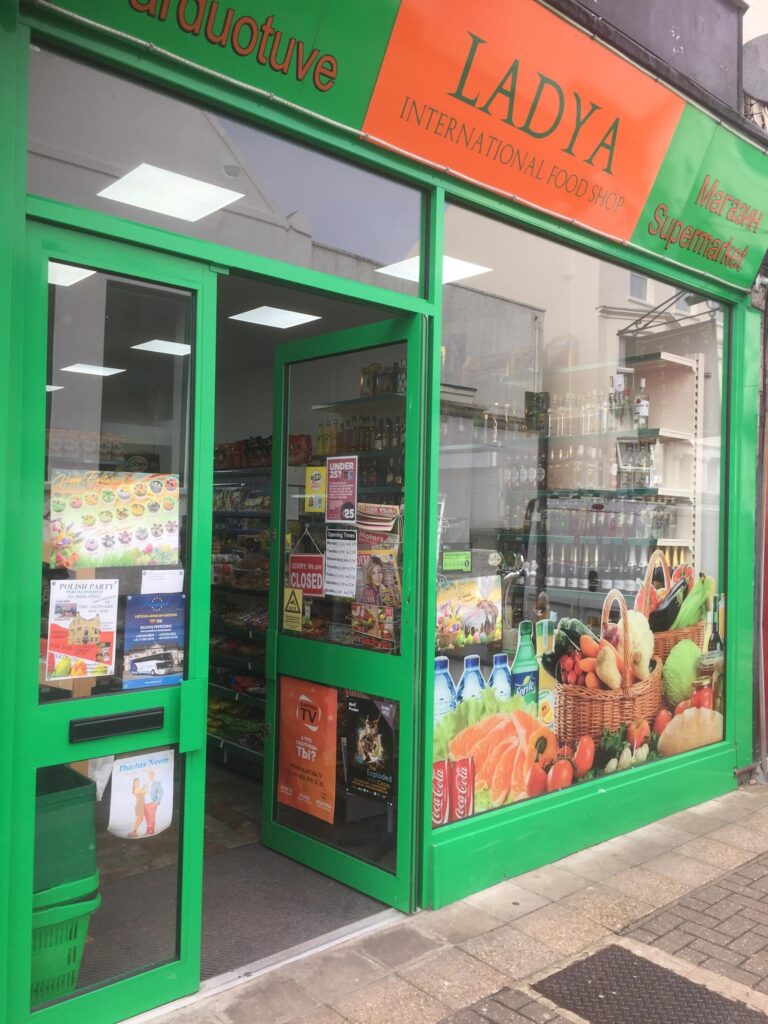 Eastern European food store in Worthing