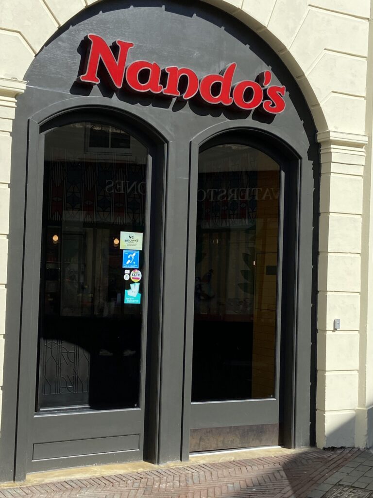 Nando's is a global flame-grilling, PERi-PERi chicken restaurant group.