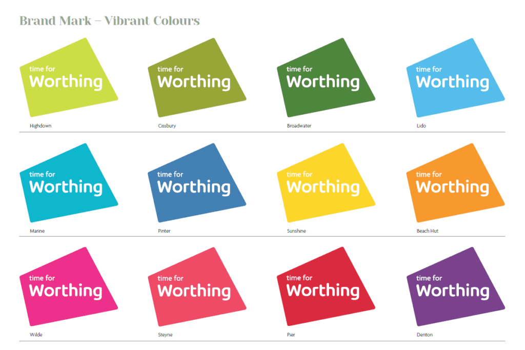Time for Worthing Logo and Brand Guidelines
